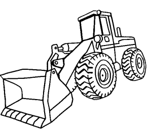 290x257 Front Loader Coloring Page Fun Ideas For Kids Clip