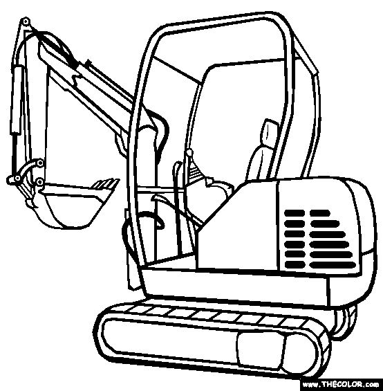 Front End Loader Coloring Page at GetColorings.com | Free printable ...