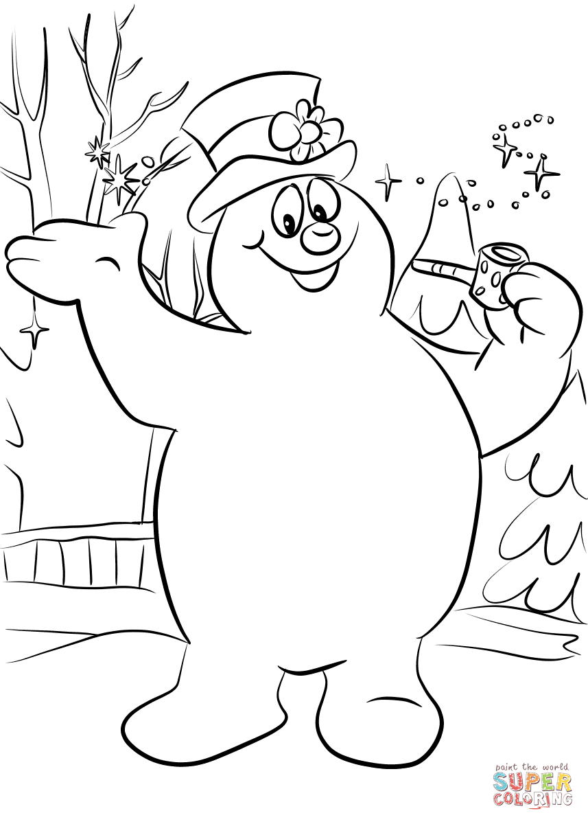 Frosty The Snowman Coloring Pages Free New 857x1200 Frosty The Snowman Coloring Pages Free New