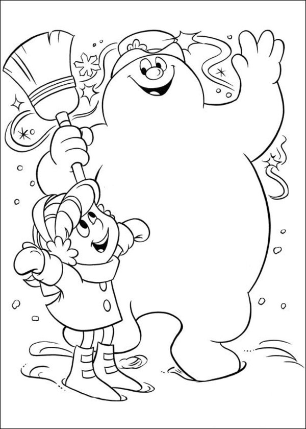 Frosty The Snowman Christmas Coloring Pages 600x840 Frosty The Snowman Christmas Coloring Pages