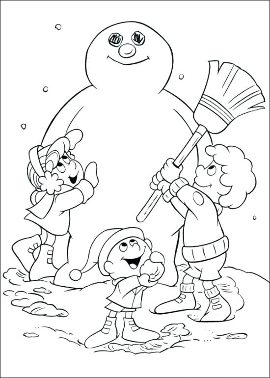 Christmas Coloring Pages Frosty The Snowman 550x770 Christmas Coloring Pages Frosty The Snowman