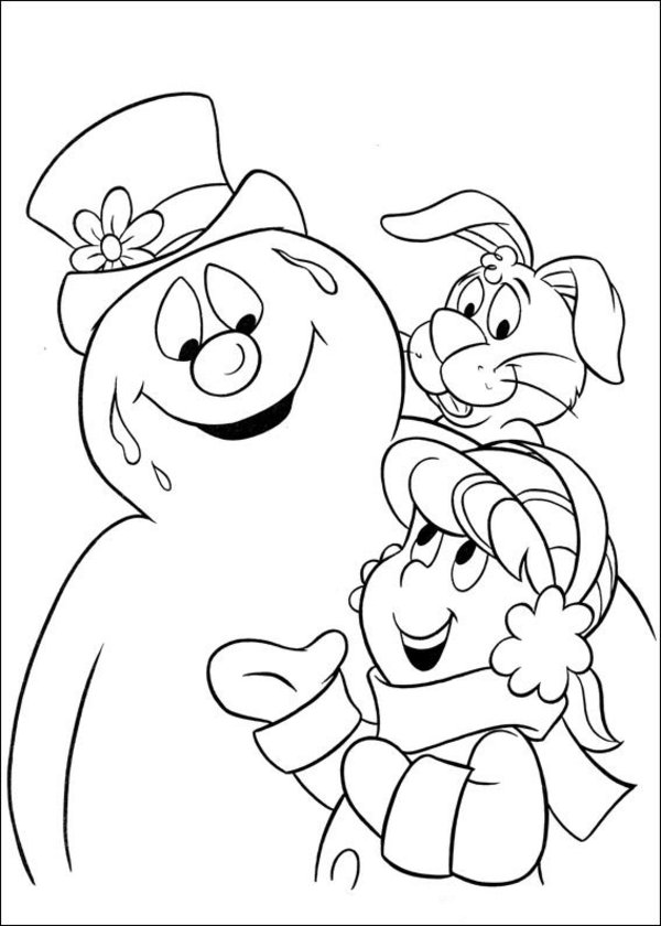 Frosty The Snowman Coloring Pages 600x840 Frosty The Snowman Coloring Pages