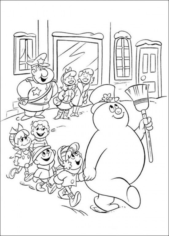 13 Best Frosty The Snowman Images On Coloring Sheets 550x770 13 Best Frosty The Snowman Images On Coloring Sheets