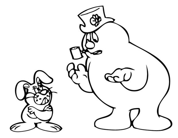 Frosty And Hocus Focus Are Upset Coloring Pages 620x480 Frosty And Hocus Focus Are Upset Coloring Pages
