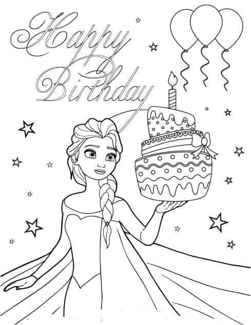 489x633 25 Free Printable Happy Birthday Coloring Pages