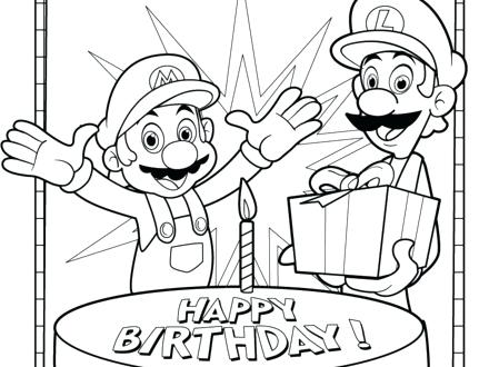 440x330 Birthday Card Coloring Pages Free Printable Happy Birthday
