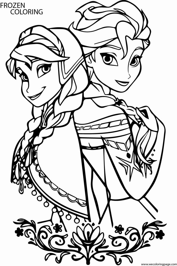 Frozen Cartoon Coloring Pages