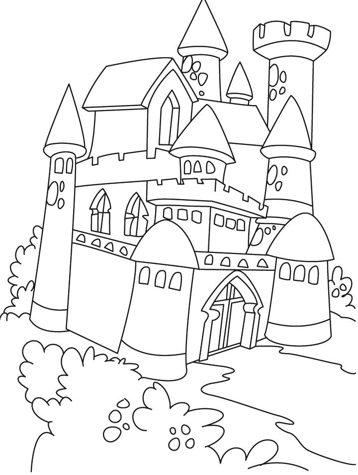 720x954 Castle Coloring Page Disney Frozen Castle Coloring Pages Www