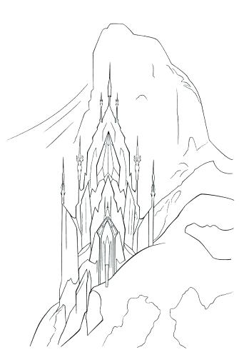 335x500 Castle Coloring Pages Coloring Pages Castle Coloring Page Frozen