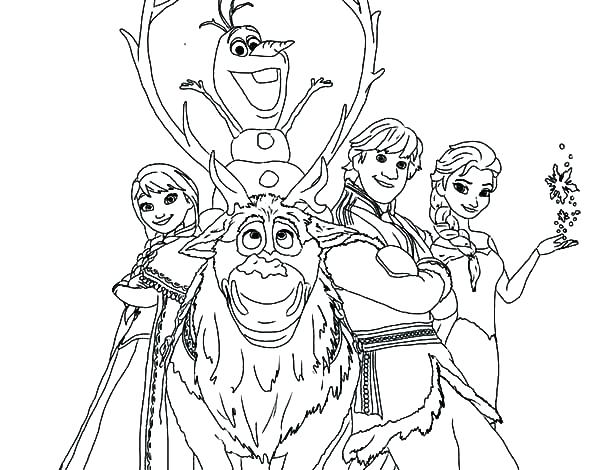 Frozen Characters Coloring Pages at GetColorings.com | Free printable ...