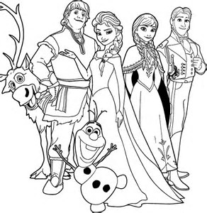 Image Result For Disney Character Coloring Pages Group Things 292x300 Image Result For Disney Character Coloring Pages Group Things