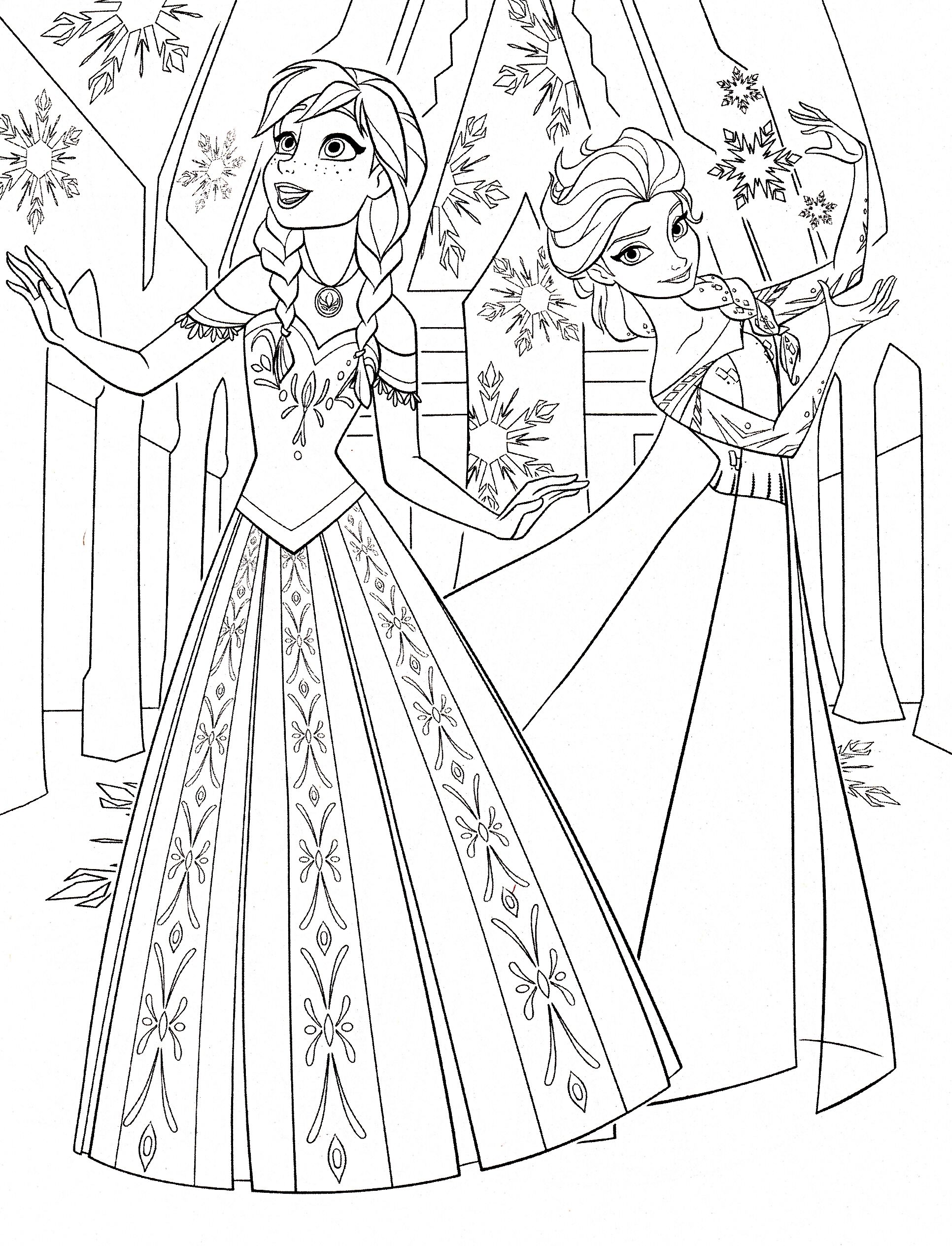 Color Pages Of Anna Amp Elsa Frozen Walt Disney Princess Characters 1932x2529 Color Pages Of Anna Amp Elsa Frozen Walt Disney Princess Characters