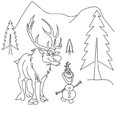 Frozen Coloring Pages All Characters