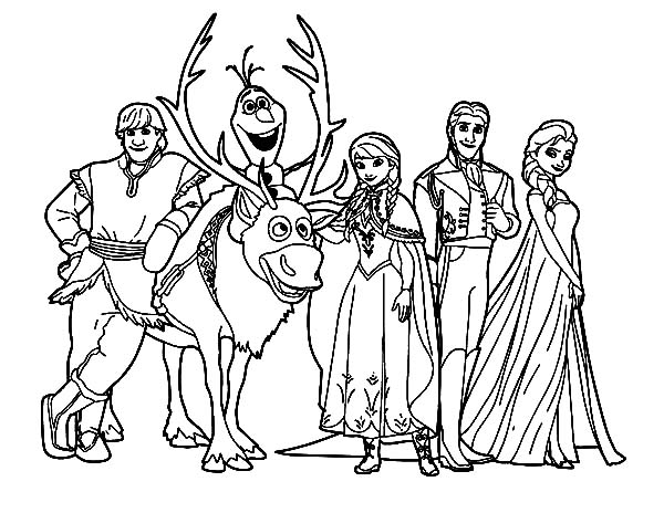 Disney Frozen Kristoff And Friends Coloring Pages 600x464 Disney Frozen Kristoff And Friends Coloring Pages