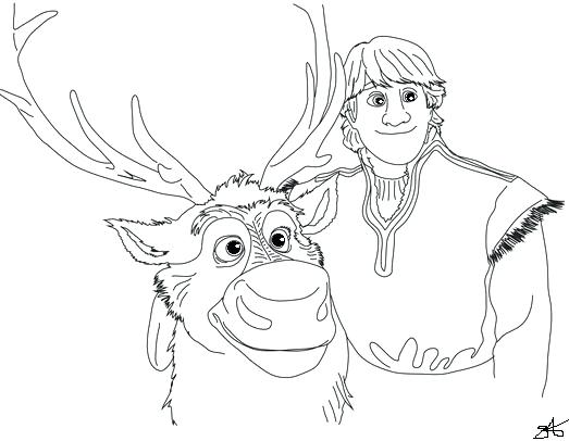 Frozen Coloring Pages Anna And Kristoff at GetColorings.com | Free ...