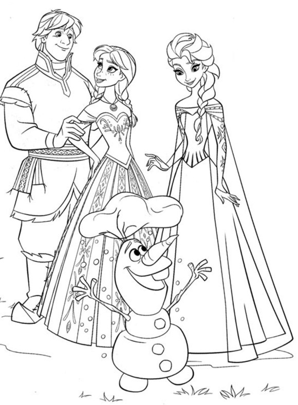 Frozen Coloring Pages Anna And Kristoff at GetColorings.com | Free ...