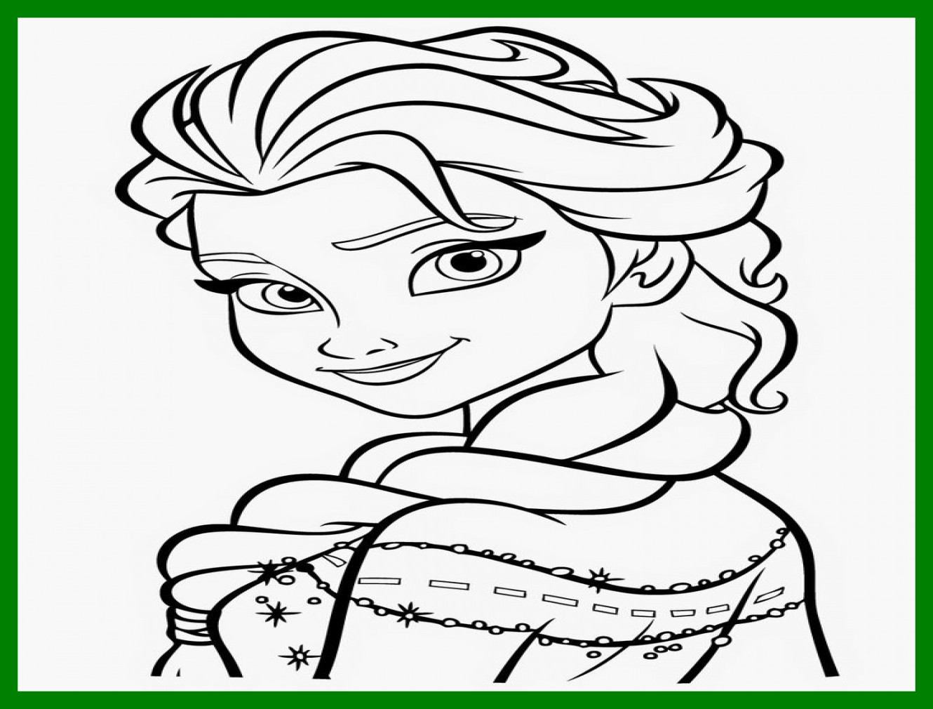 Frozen Coloring Pages Elsa Face at GetColorings.com | Free printable ...