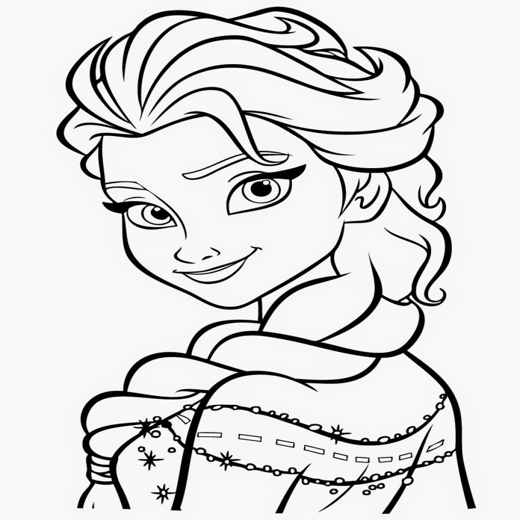 Frozen Coloring Pages Elsa Face at GetColorings.com | Free printable ...