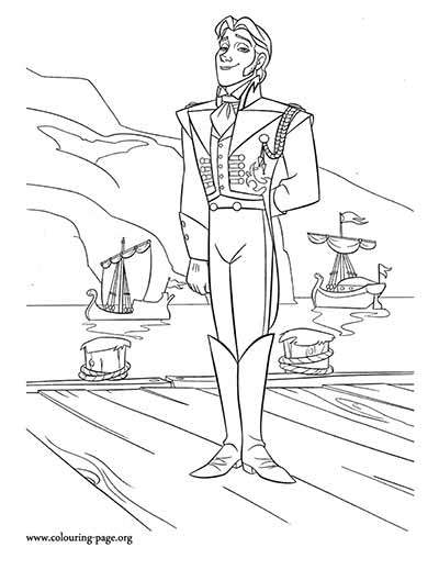 Frozen Coloring Pages Hans