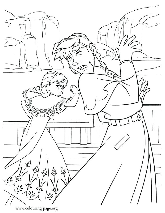 700x902 Frozen Coloring Pages Anna Punches Hans Anna Frozen Coloring Page