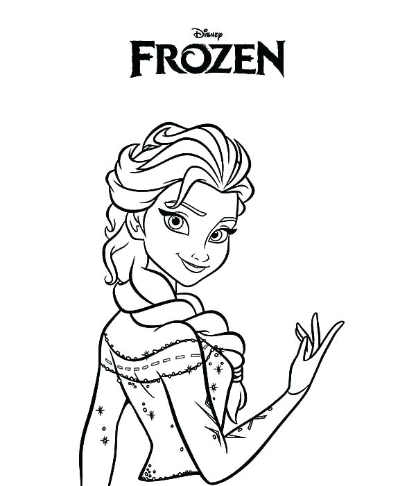 600x701 Frozen Coloring Pages Disney