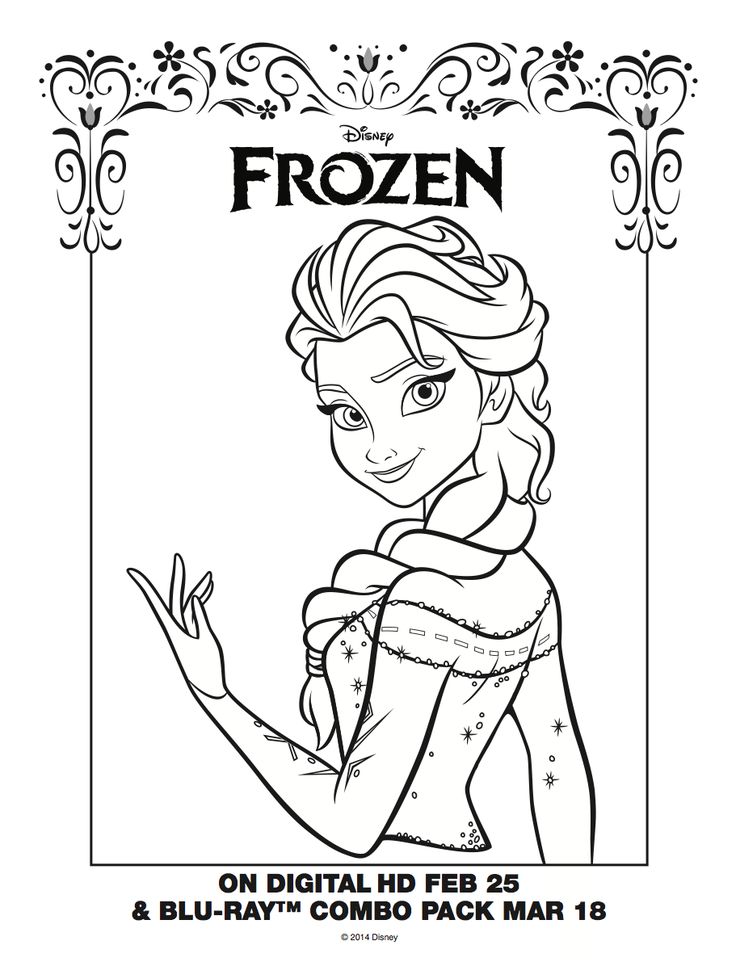 Frozen Coloring Pages To Print