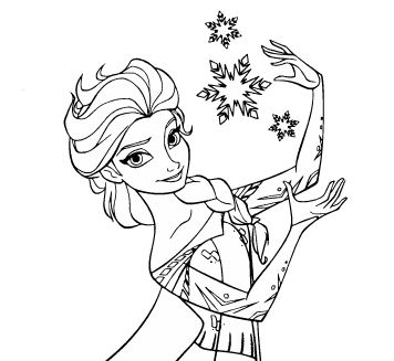 356x327 Elsa Frozen Fever Coloring