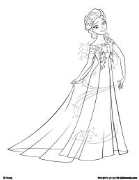 200x259 Frozen Fever Coloring Pages