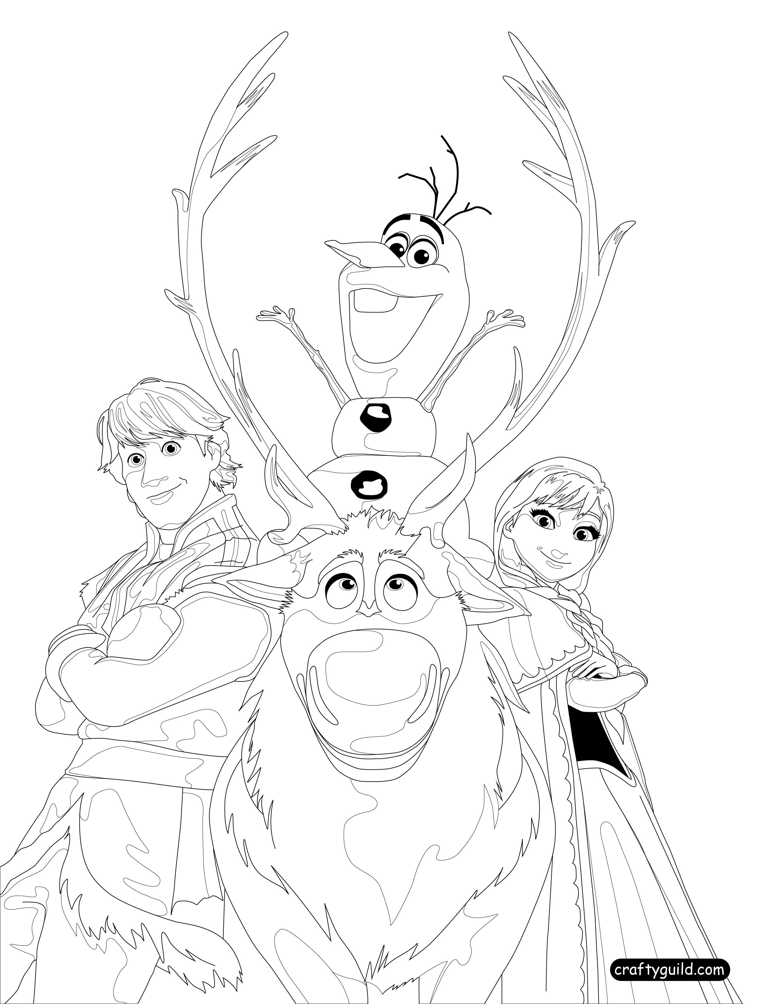 2550x3300 Coloring Page Frozen Fev On Elsa And Anna Coloring Pages Portrait