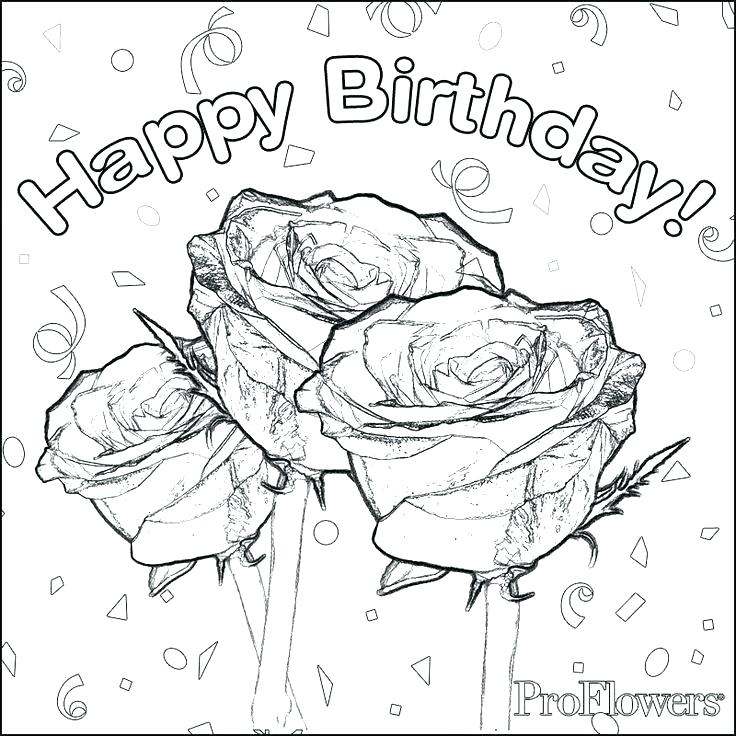 Happy Birthday Color Pages Free Happy Birthday Coloring Pages 736x736 Happy Birthday Color Pages Free Happy Birthday Coloring Pages
