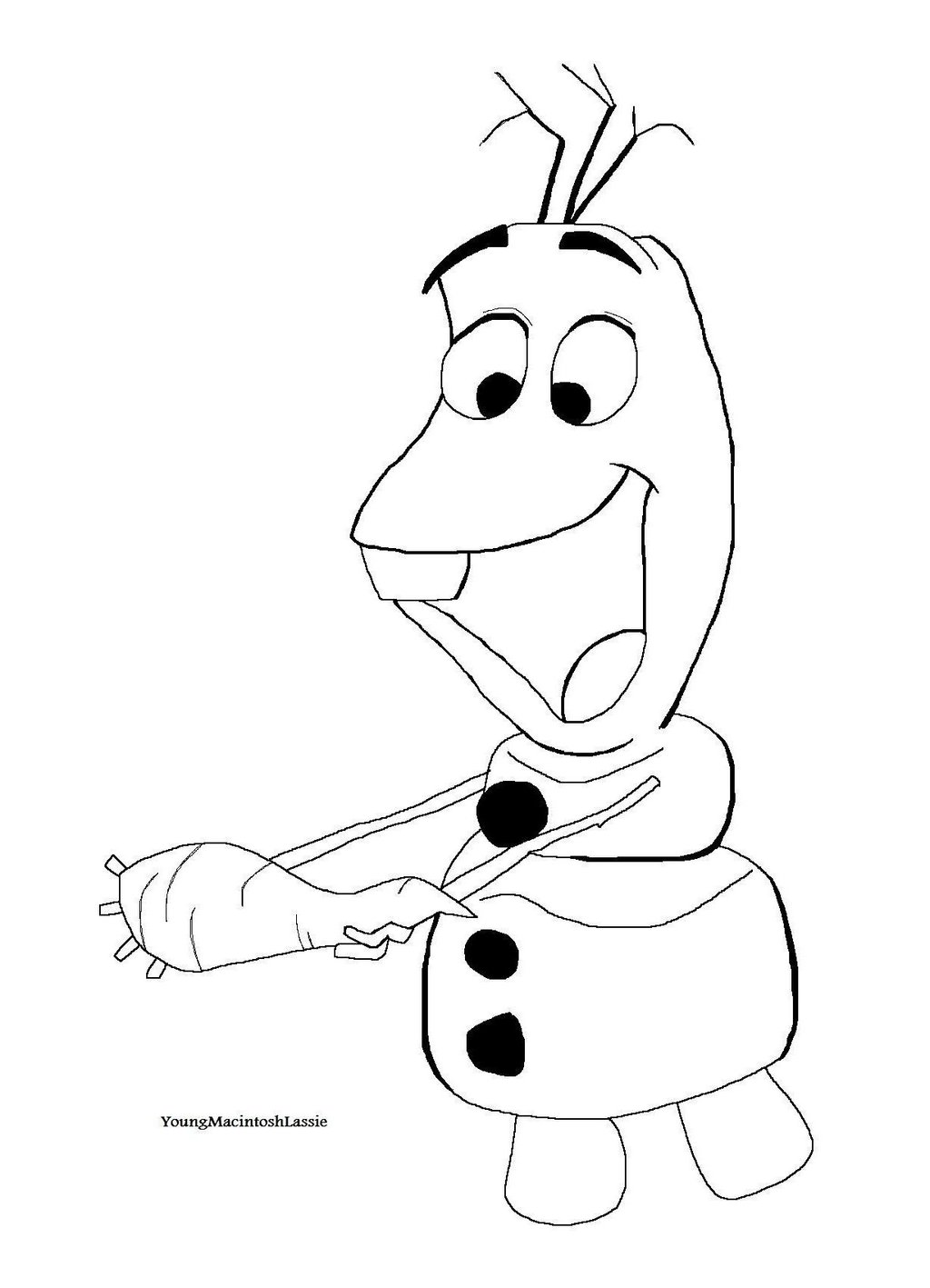 1024x1417 Frozen Olaf Coloring Pages