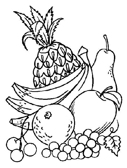 Coloring Pages Fruit And Vegetables 487x643 Coloring Pages Fruit And Vegetables