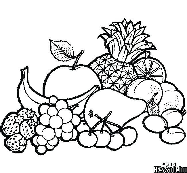 650x600 Fruit Coloring Pages Free Coloring Pages Of Fruits Coloring Pages