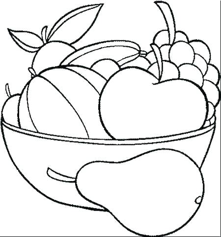 450x483 Coloring Fruits And Vegetables Together With Coloring Fruits Fruit