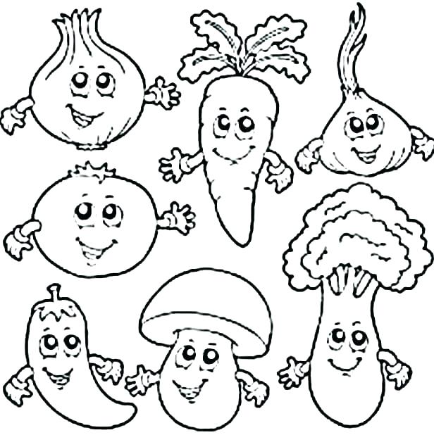 Fruits And Vegetables Coloring Pages at GetColorings.com | Free ...