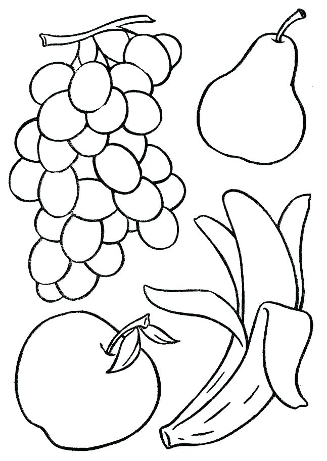 Fruits And Vegetables Coloring Pages at GetColorings.com | Free ...