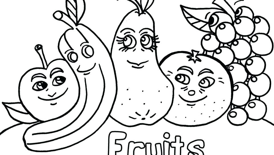Fruit And Vegetable Colouring Pages Free Coloring Fruits Veggies 960x544 Fruit And Vegetable Colouring Pages Free Coloring Fruits Veggies