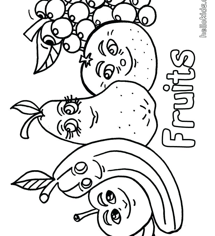 Fruits Coloring Pages Apple Fruit Coloring Pages For Kids Easy 820x900 Fruits Coloring Pages Apple Fruit Coloring Pages For Kids Easy