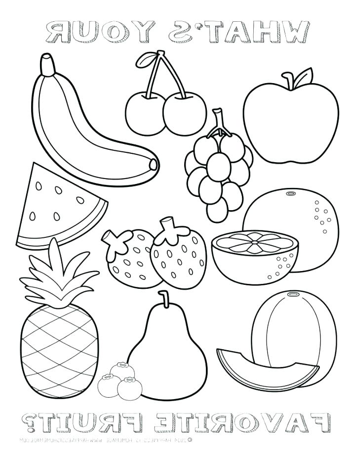 Printable Fruit Coloring Pages 711x920 Printable Fruit Coloring Pages
