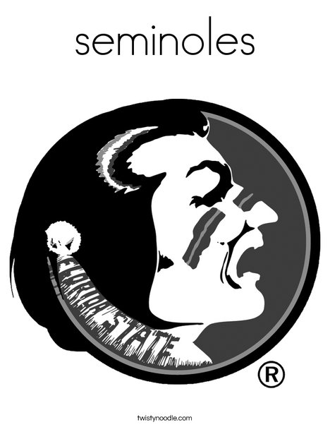Seminoles Coloring Page 468x605 Seminoles Coloring Page