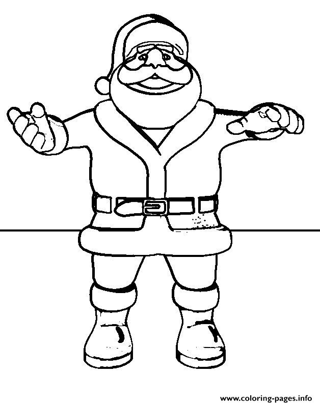 628x796 Christmas Santa Claus Full Body 66 Coloring Pages Printable