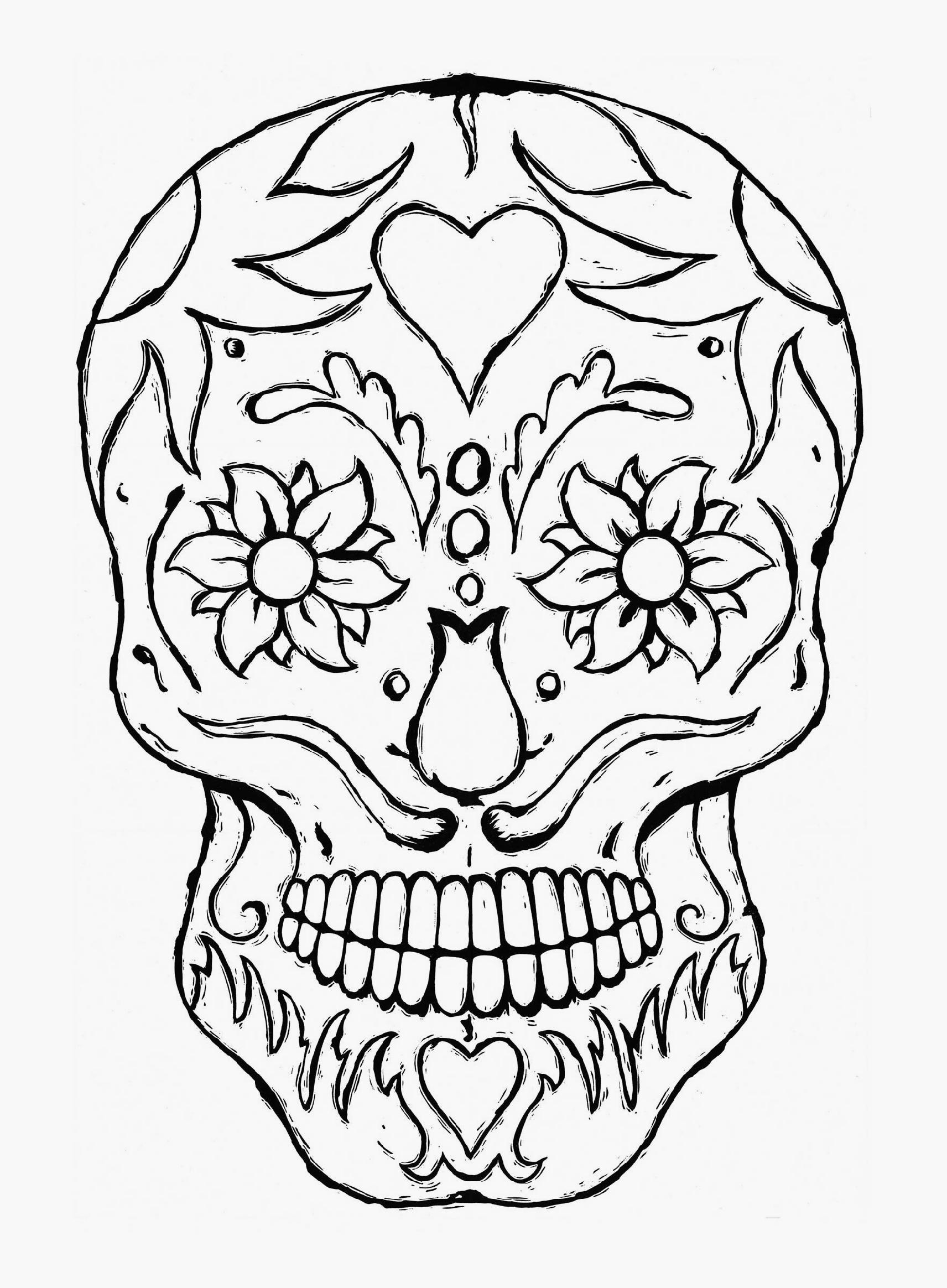 1712x2328 Unique Skull Mandala Coloring Pages Collection Printable