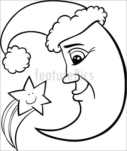 Moon And Stars Coloring Pages Moon Coloring Pages With Coloring 423x500 Moon And Stars Coloring Pages Moon Coloring Pages With Coloring