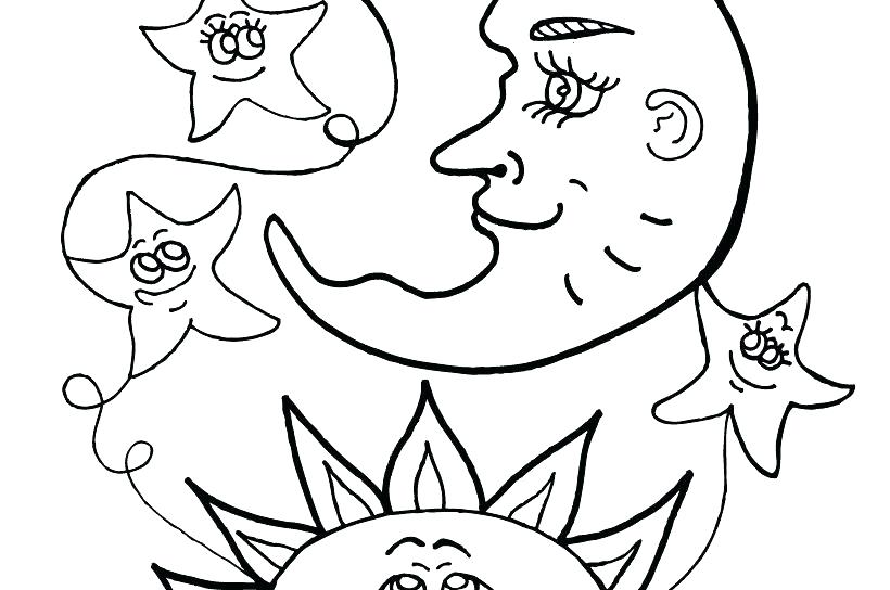 Stars Coloring Page Fresh Sun Moon Coloring Pages Moon 820x544 Stars Coloring Page Fresh Sun Moon Coloring Pages Moon