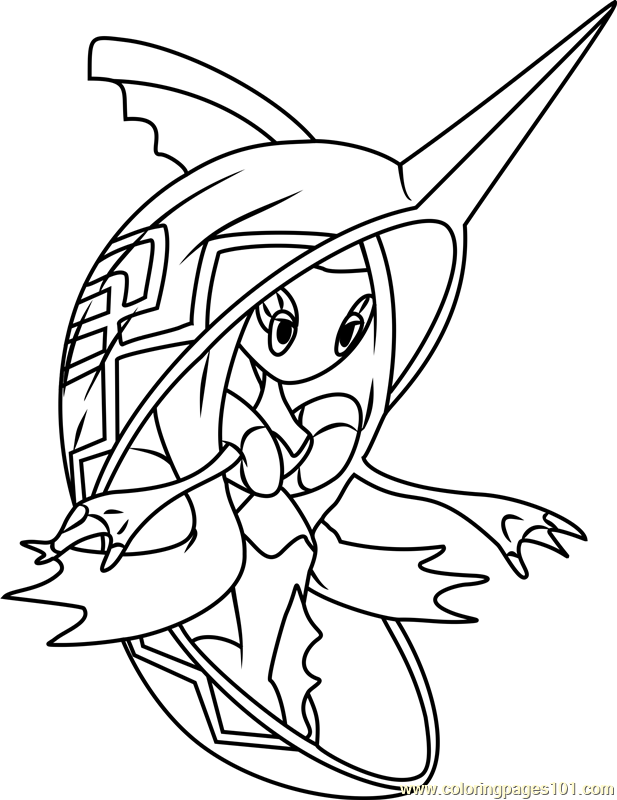 Tapu Fini Pokemon Sun And Moon Coloring Page 617x800 Tapu Fini Pokemon Sun And Moon Coloring Page