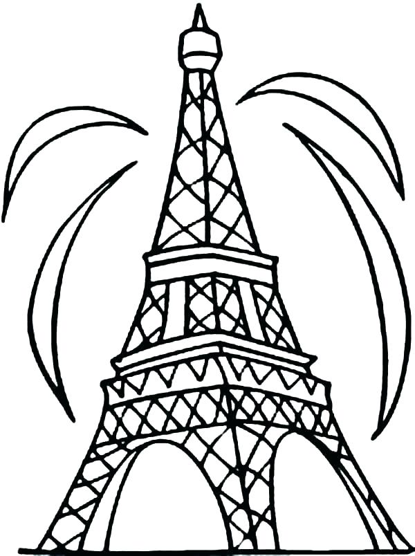 Eiffel Tower Colouring Pages Tower Coloring Pages Outline 600x804 Eiffel Tower Colouring Pages Tower Coloring Pages Outline