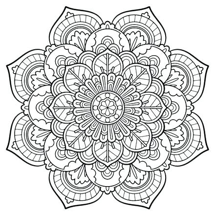 440x440 Mandala Color Pages Perfect Mandala Coloring Pages Printable