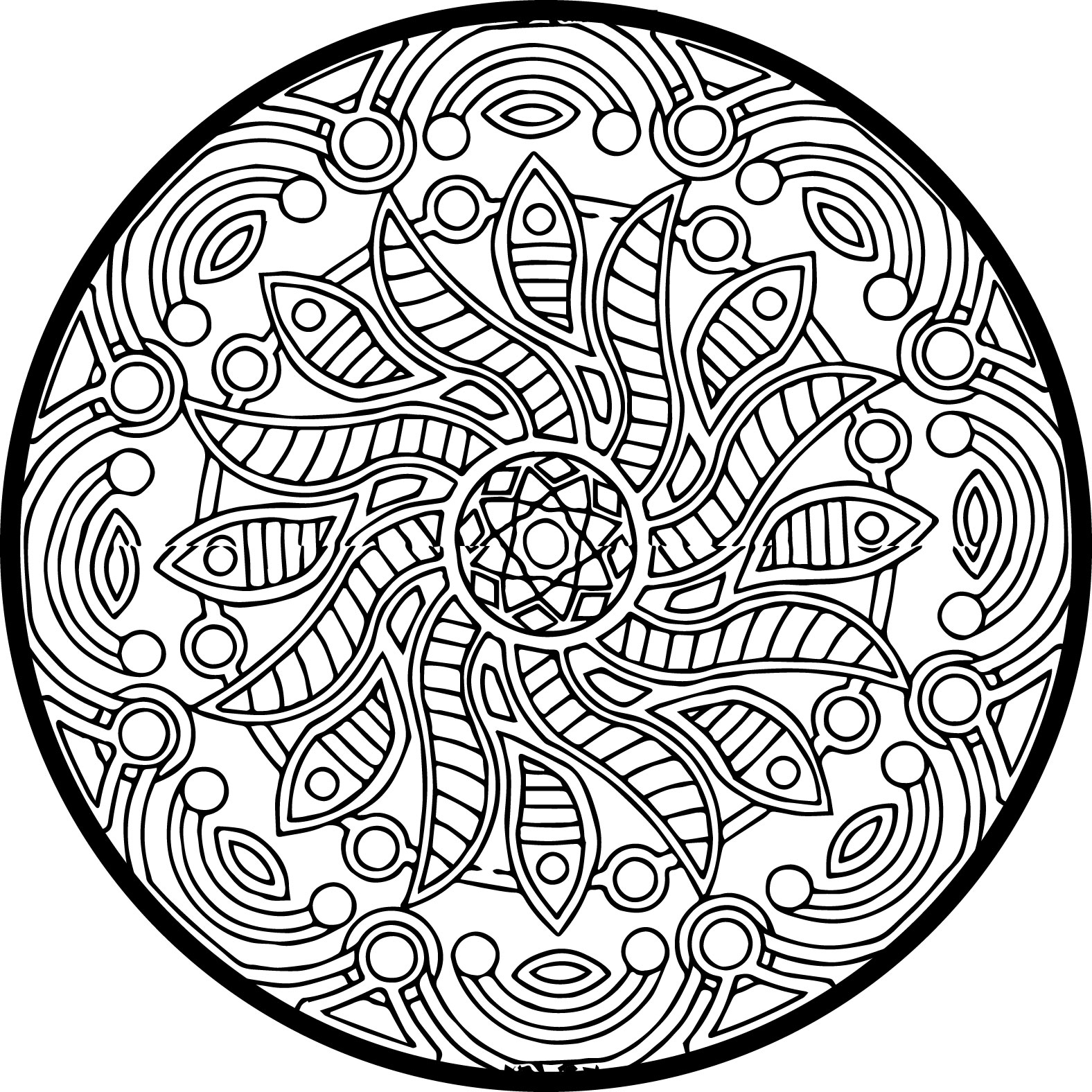 Full Size Printable Coloring Sheets Adults 1