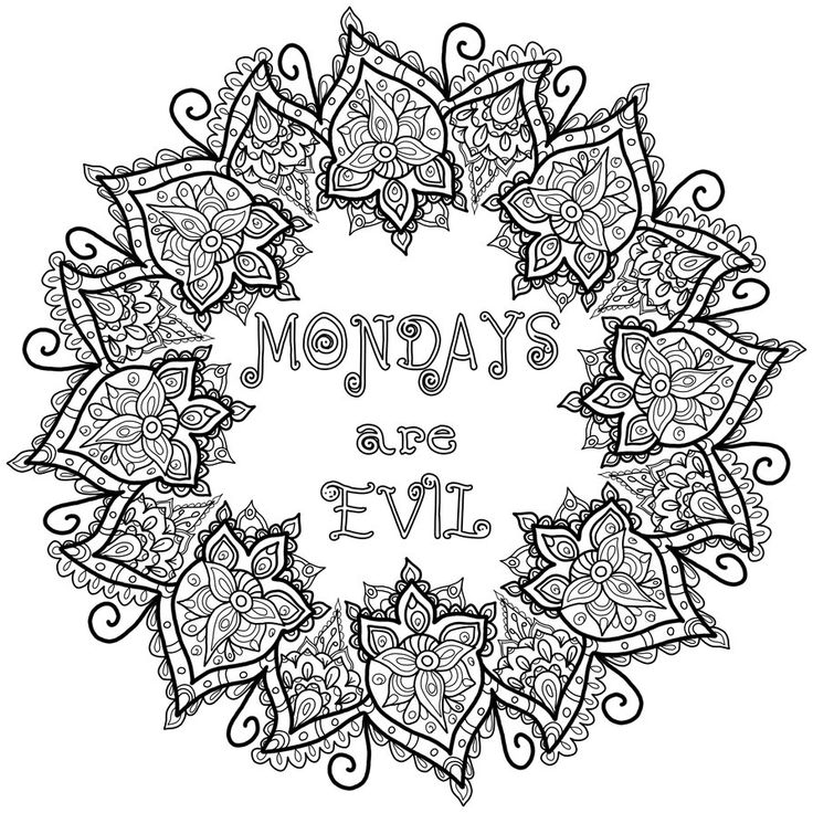 736x736 Colouring Page Mondays