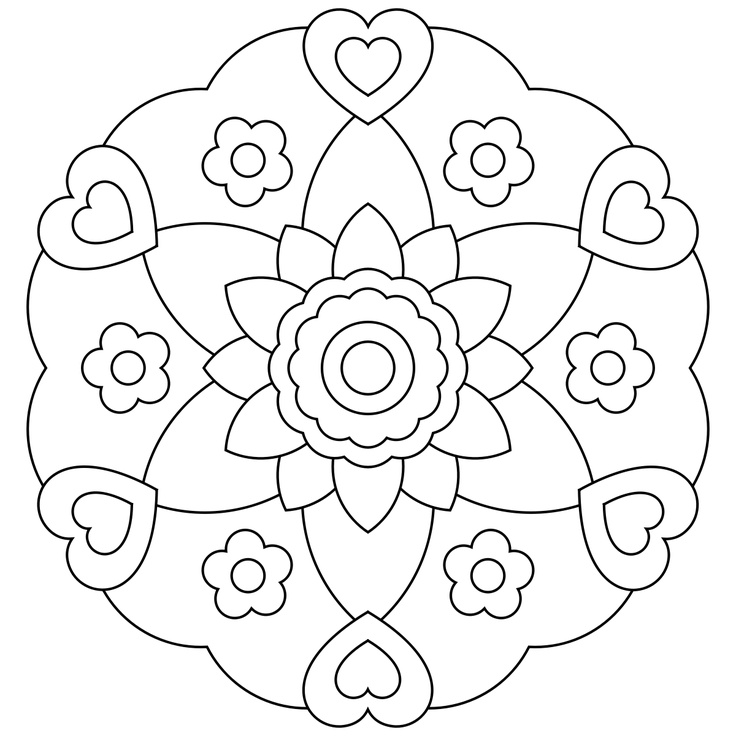 Free Printable Mandalas For Kids 736x736 Free Printable Mandalas For Kids